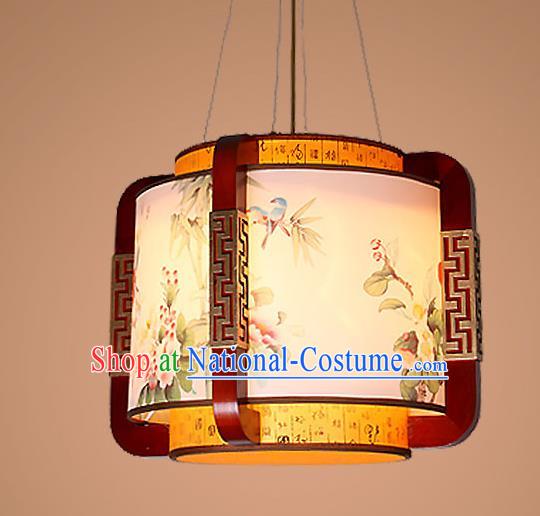 Traditional Chinese Handmade Palace Lantern Wood Hanging Lanterns Ancient Lamp