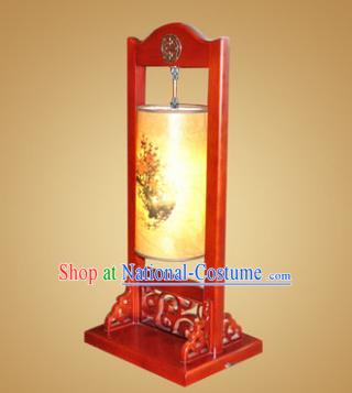 China Handmade Wood Painted Lanterns Palace Desk Lantern Ancient Lanterns Traditional Lamp