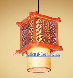 Traditional Chinese Handmade Palace Lantern New Year Wood Hanging Lanterns Ancient Lamp