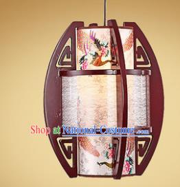 Traditional Chinese Handmade Painted Palace Lantern New Year Wood Hanging Lanterns Ancient Lamp