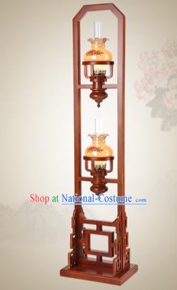 Traditional Chinese Mabiwasa Wood Palace Lantern Handmade Floor Lanterns Ancient Lamp