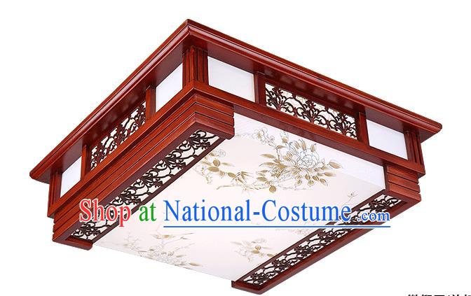 Traditional Chinese Painted Palace Lantern Handmade Ceiling Lanterns Ancient Lamp