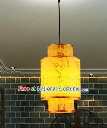 Traditional Chinese New Year Palace Lantern Handmade Painting Bamboo Hanging Lanterns Ancient Lamp