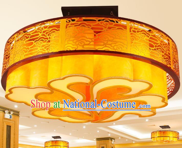 Traditional Chinese Palace Lantern Handmade Iron Ceiling Lanterns Ancient Lamp