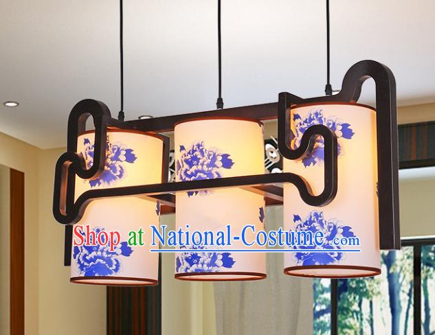 Top Grade Handmade Painting Peony Palace Lanterns Traditional Chinese Lantern Ancient Ceiling Lanterns