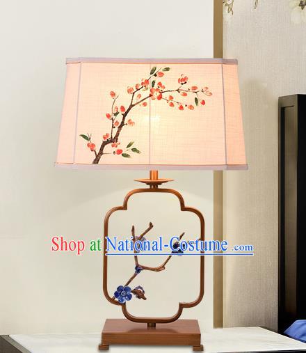 Traditional Chinese Palace Lantern Handmade Painting Peach Blossom Desk Lanterns Ancient Lamp