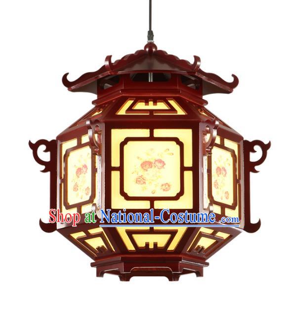 Top Grade Handmade Wood Palace Lanterns Traditional Chinese New Year Lantern Ancient Ceiling Lanterns