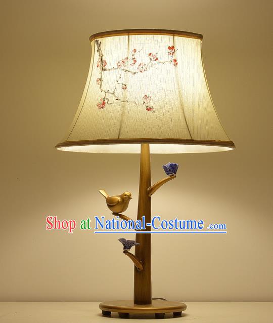 Traditional Chinese Palace Lantern Handmade Birds Desk Lanterns Ancient Lamp