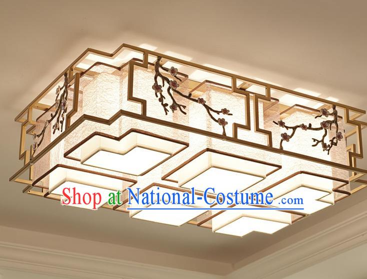 China Handmade Ceiling Lanterns Traditional Chinese Embroidered Six-Lights Palace Lantern Ancient Lanterns