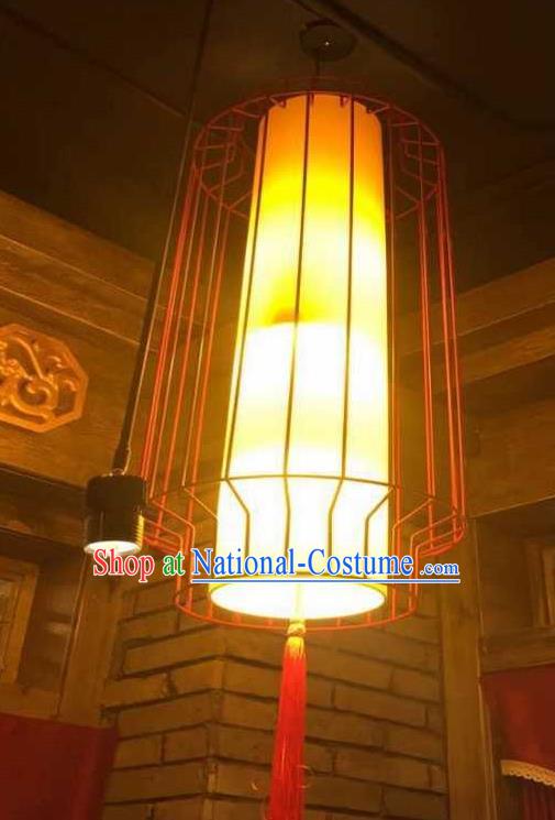 Top Grade Handmade Golden Hanging Lanterns Traditional Chinese Palace Lantern Ancient Ceiling Lanterns