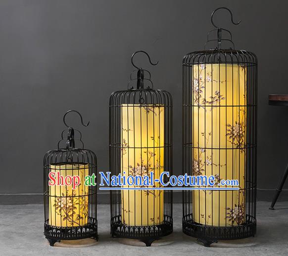 Top Grade Handmade Painting Birdcage Lanterns Traditional Chinese Palace Lantern Ancient Ceiling Lanterns