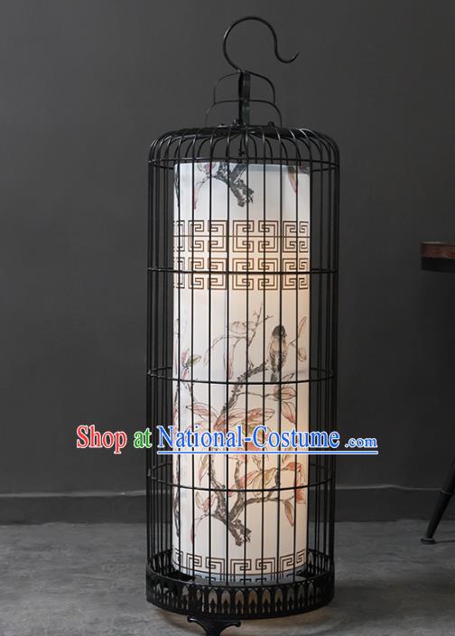 Top Grade Handmade Painting Flowers Birdcage Lanterns Traditional Chinese Palace Lantern Ancient Ceiling Lanterns