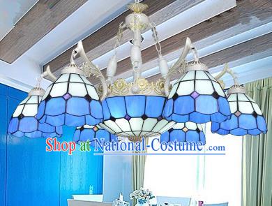 Top Grade Handmade Hanging Lanterns Traditional Chinese Seven-Lights Palace Lantern Ancient Ceiling Lanterns