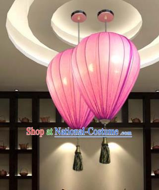 Top Grade Handmade Pink Hanging Lanterns Traditional Chinese Ceiling Palace Lantern Ancient Lanterns