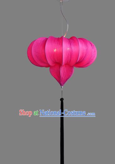 Top Grade Handmade Rosy Hanging Lanterns Traditional Chinese Ceiling Palace Lantern Ancient Lanterns