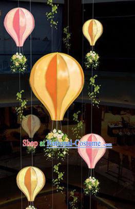 Handmade Stage Performance Lamplight Christmas Decorations LED Lamp Hot Air Balloon Lanterns