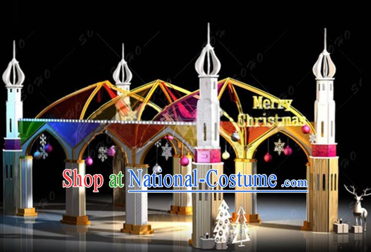 Traditional Christmas Light Show Decorations Lamps Stage Display Lamplight LED Lanterns