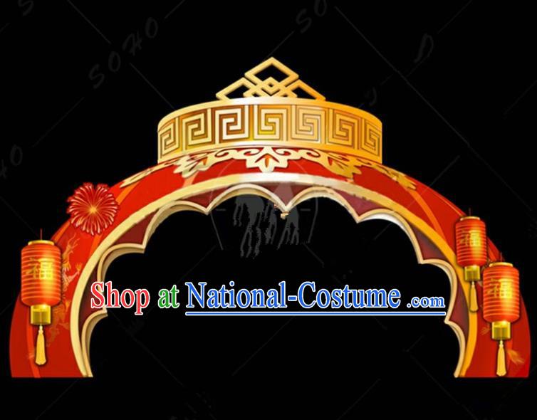 Handmade China Spring Festival Lights Archway Arrangement Lamplight Decorations Stage Display Lanterns