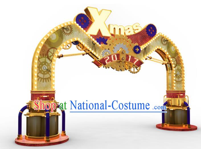 Traditional Christmas Archway LED Lights Show Lamp Decorations Stage Lamplight Display Lanterns