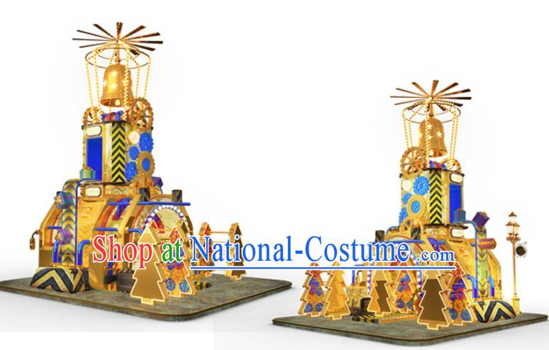 Traditional Christmas Bells LED Lights Show Lamp Decorations Stage Lamplight Display Lanterns