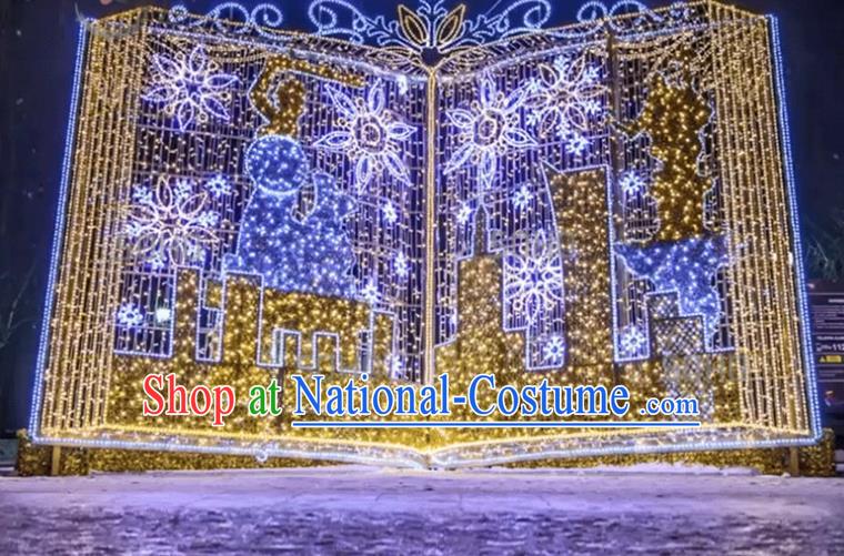 Traditional Christmas LED Lights Show Lamps Decorations Stage Lamplight Display Lanterns