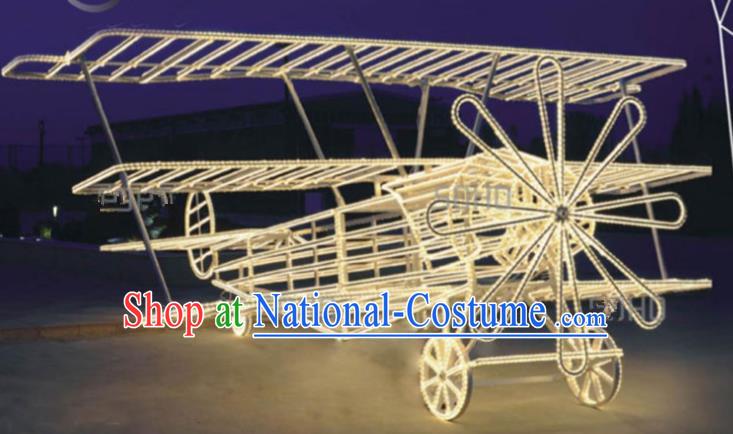 Traditional Christmas Airplane LED Lights Show Lamps Decorations Stage Lamplight Display Lanterns