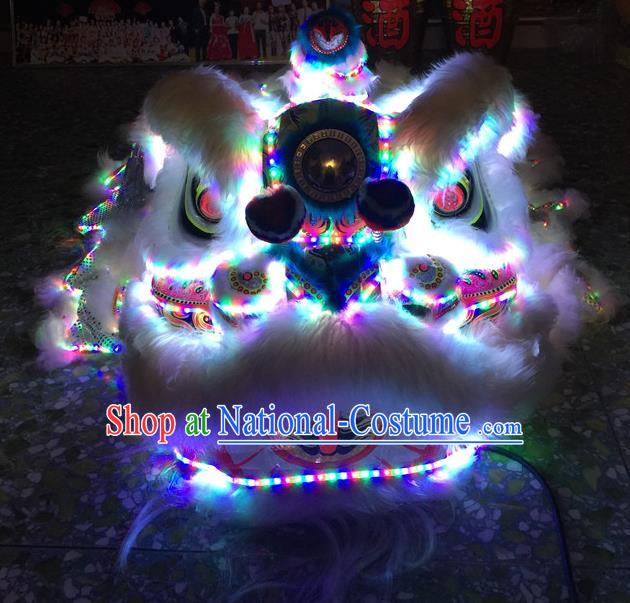 Top Grade Chinese Traditional LED Light Lion Head Professional Lion Dance Costumes Complete Set