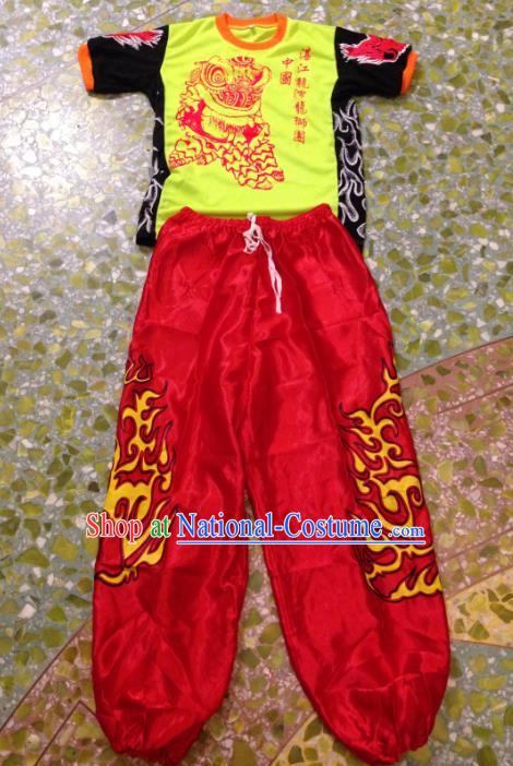 Chinese Traditional Professional Lion Dance Costumes for Men