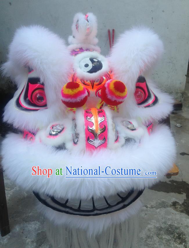 Chinese Professional Lion Dance Costumes Celebration and Parade Wool Lion Head Complete Set