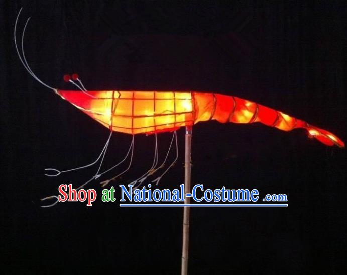 Traditional Chinese Red Shrimp Lantern Handmade Lanterns Ancient Lamp