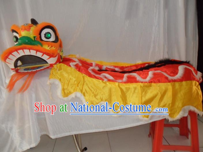 Chinese Traditional Children Lion Dance Costumes Professional Celebration and Parade Lion Head Complete Set