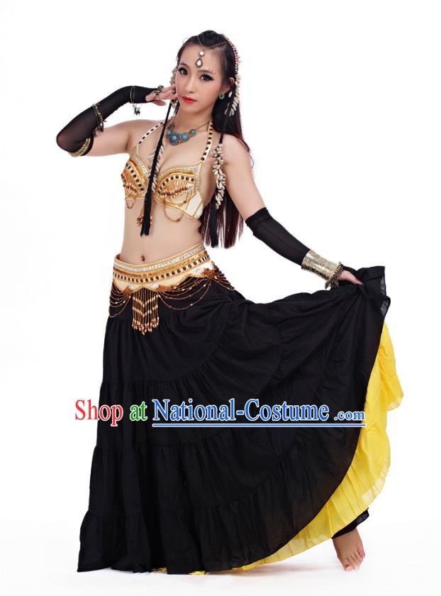 Traditional Asian Indian Belly Dance Costume Stage Performance India National Dance Dress Accessories Belts for Women