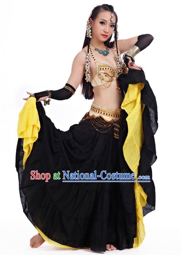 Traditional Asian Indian Belly Dance Costume Stage Performance India National Dance Dress Accessories Belts for Women