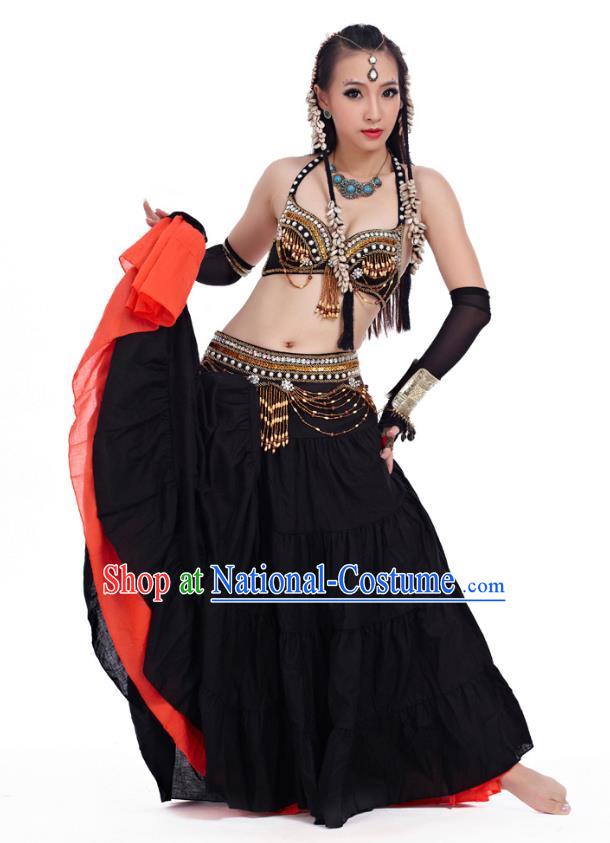 Traditional Asian Indian Belly Dance Costume Stage Performance India National Dance Dress Accessories Belts for Women