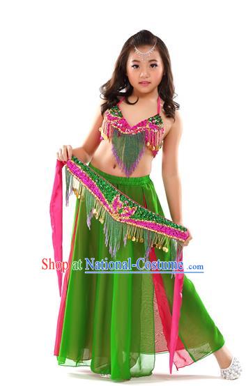 Traditional Asian Indian Belly Dance Costume Stage Performance India National Dance Dress Accessories Belts for Women