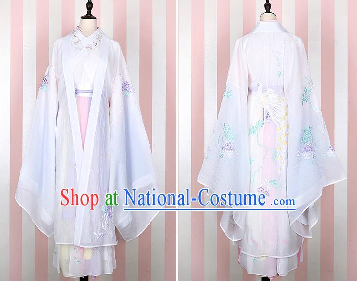 Traditional Chinese Ancient Costume China Wedding Dress Ancient Jin Dynasty Hanfu Princess Clothing