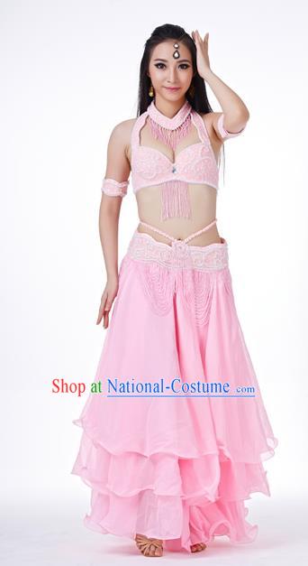 Traditional Oriental Dance Costume Indian Belly Dance Pink Dress for Women