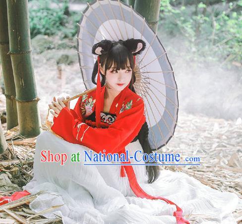 Traditional Chinese Ancient Costume China Wedding Dress Ancient Jin Dynasty Hanfu Princess Clothing