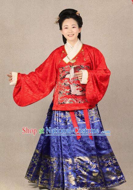 Traditional Chinese Ancient Costume China Wedding Dress Ancient Ming Dynasty Hanfu Princess Clothing