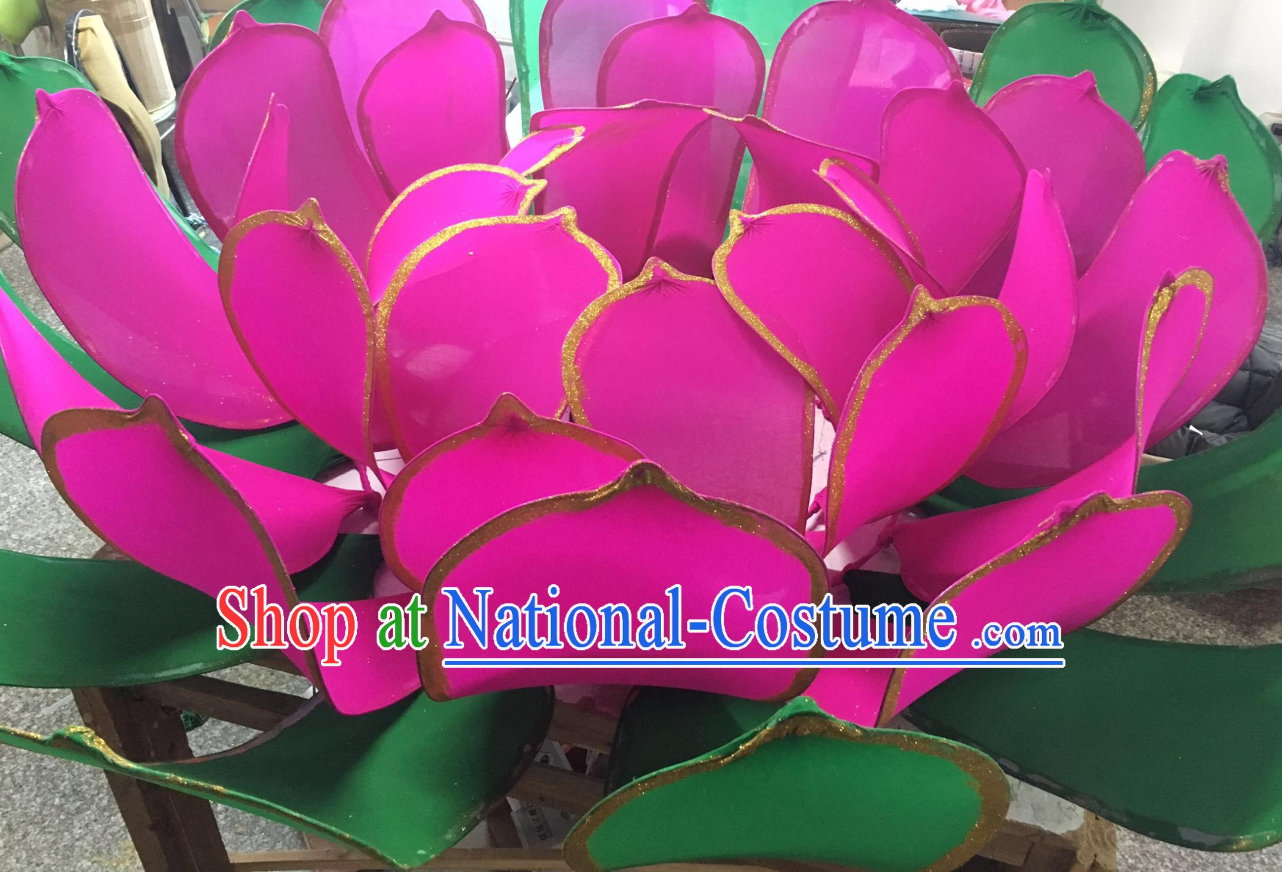 Handmade Stage Pond Giant 3 Meters Lotus Flower Props Arts