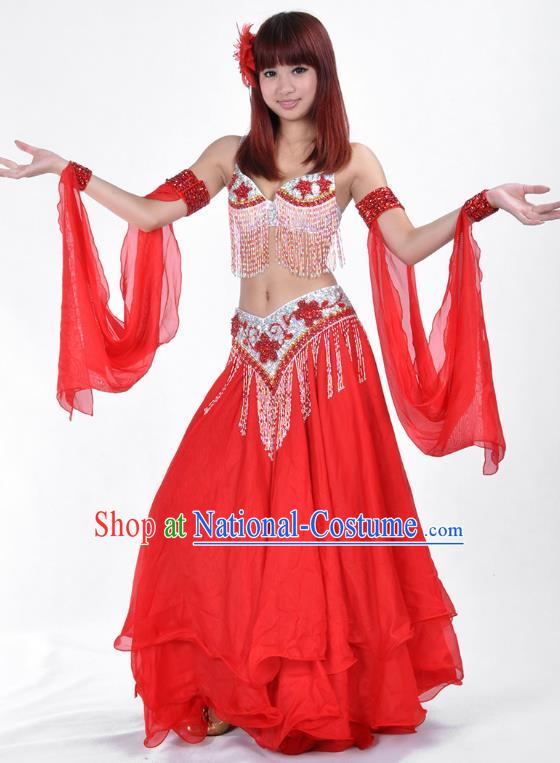 Traditional Asian Indian Belly Dance Costume Stage Performance India National Dance Dress Accessories Belts for Women