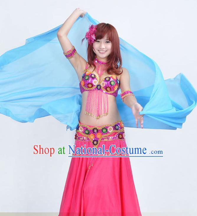 Traditional Asian Indian Belly Dance Costume Stage Performance India National Dance Dress Accessories Belts for Women