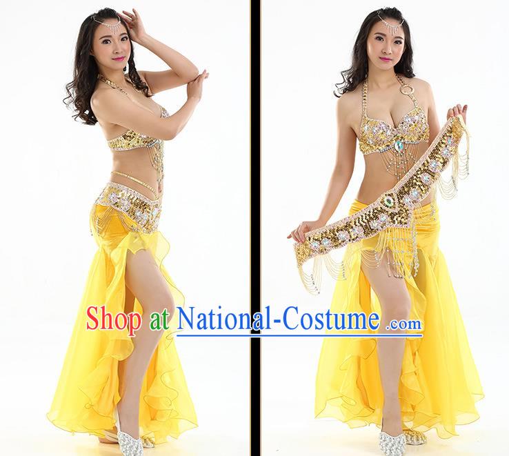 Traditional Asian Indian Belly Dance Costume Stage Performance India National Dance Dress Accessories Belts for Women