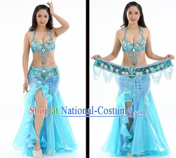 Traditional Asian Indian Belly Dance Costume Stage Performance India National Dance Dress Accessories Belts for Women