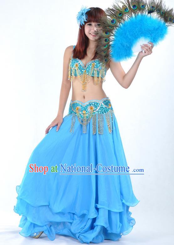 Traditional Asian Indian Belly Dance Costume Stage Performance India National Dance Dress Accessories Belts for Women