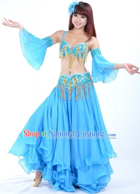 Traditional Asian Indian Belly Dance Costume Stage Performance India National Dance Dress Accessories Belts for Women