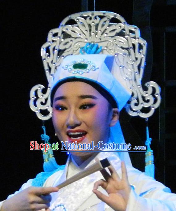 Traditional Chinese Beijing Opera Scholar Young Men Hats Peking Opera Niche Headwear