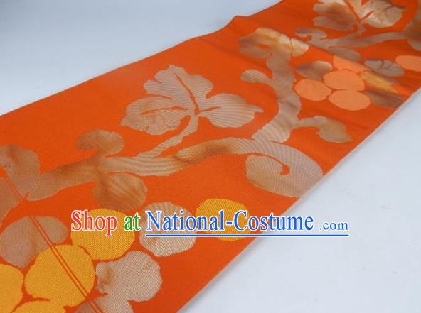 Traditional Japanese Kimono Orange Belts Kimonos Yukata Waistband for Women