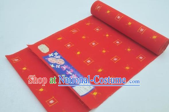 Traditional Japanese Kimono Red Belts Kimonos Yukata Waistband for Women