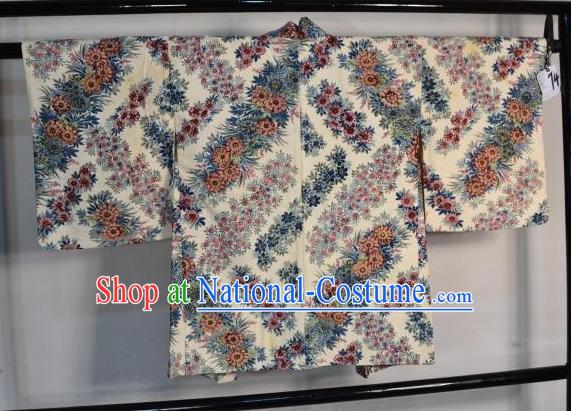 Japanese Traditional Yukata Printing Shirts Japan Samurai Haori Kimonos Clothing for Men